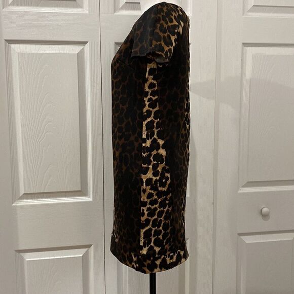 Bar III Leopard Ombre Bodycon Shift Dress - Picture 9 of 12